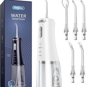 Onlyone Water Dental Flosser Pick for Teeth 300ML Portable Oral Irrigator Rec...